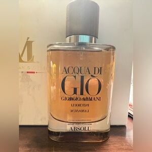 Giorgio Armani Absolu Glass Fragrance Bottle